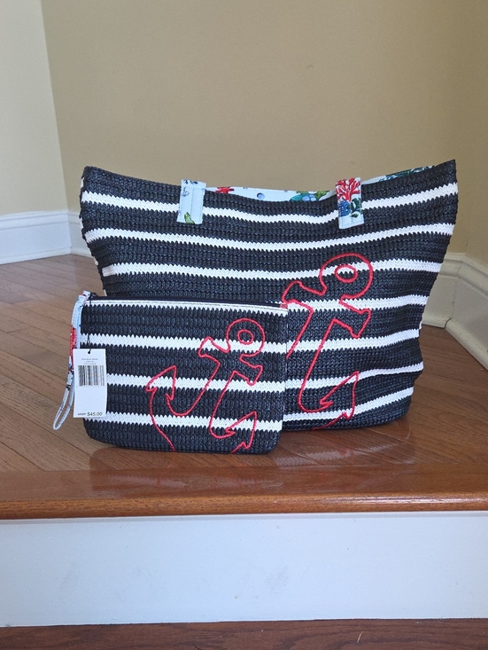 Vera Bradley Handbags - Vera Bradley Anchors Away Wristlet and Tote set